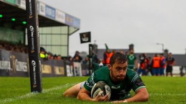 Caolin Blade was among the try scorers for Connacht in their success over Zebre