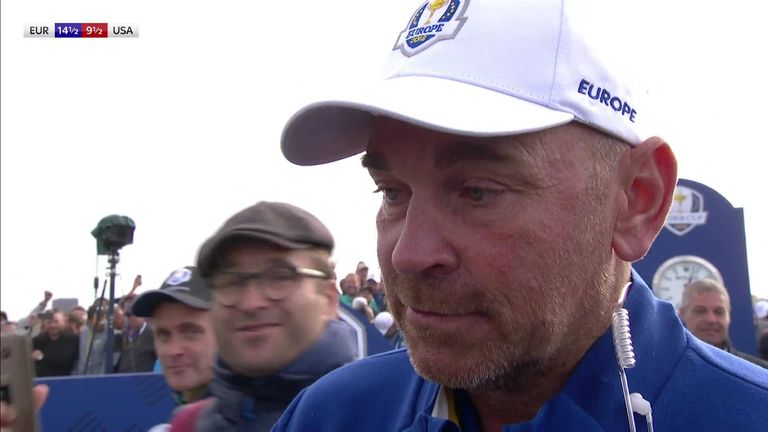 Europe captain Thomas Bjorn says leading the team to Ryder Cup victory is the proudest moment of his career.