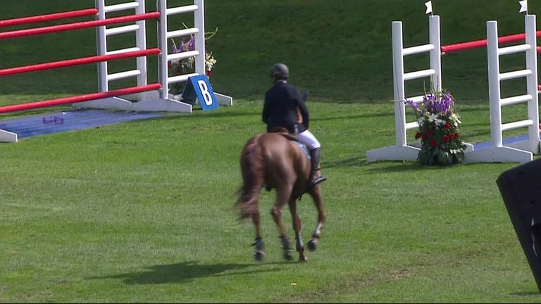 Sameh El Dahan won the third leg of the Rolex Grand Slam of Show Jumping by 0.7 seconds in a faultless jump-off at Spruce Meadows earlier this year