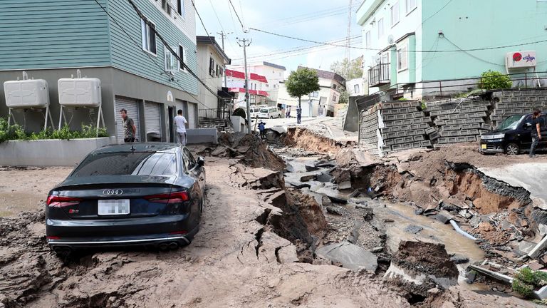 A powerful earthquake rocked the northern Japanese island of Hokkaido on Thursday