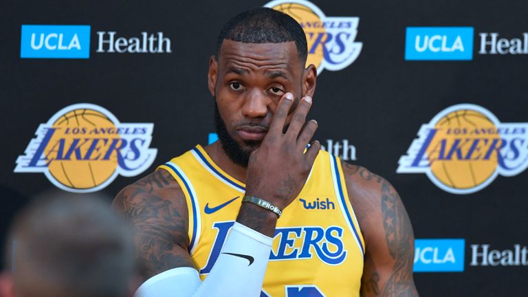 James is looking to help the Lakers reach the play-offs for the first time since 2013