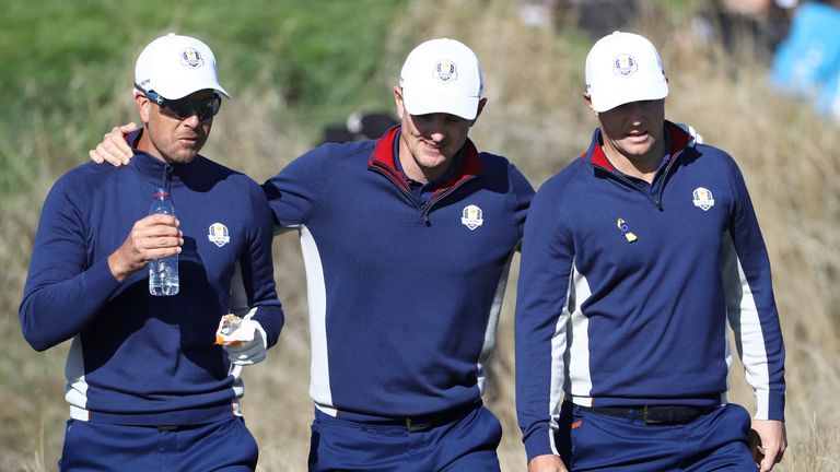 Henrik Stenson plays with Ryder Cup partner Justin Rose