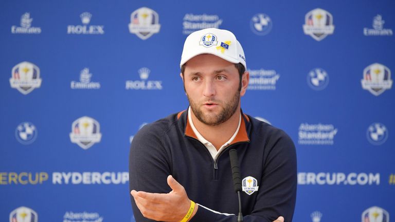Jon Rahm is  feeling positive about playing alongside Rory McIlroy, who he says is as 