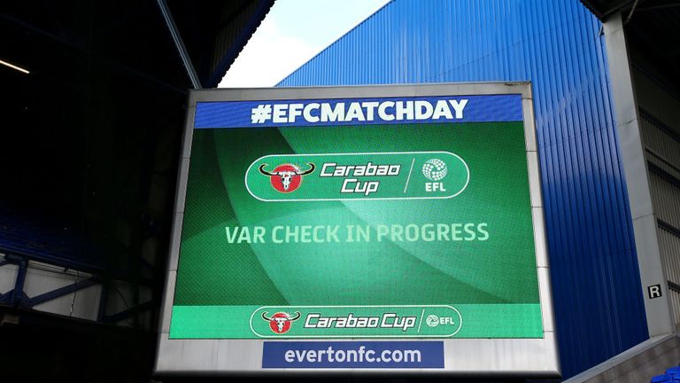 VAR has been used at recent EFL Cup games in England