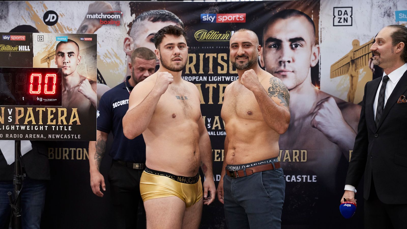 Ritson Vs Patera David Allen Strikes Gold At Newcastle Weigh In Boxing News Sky Sports 