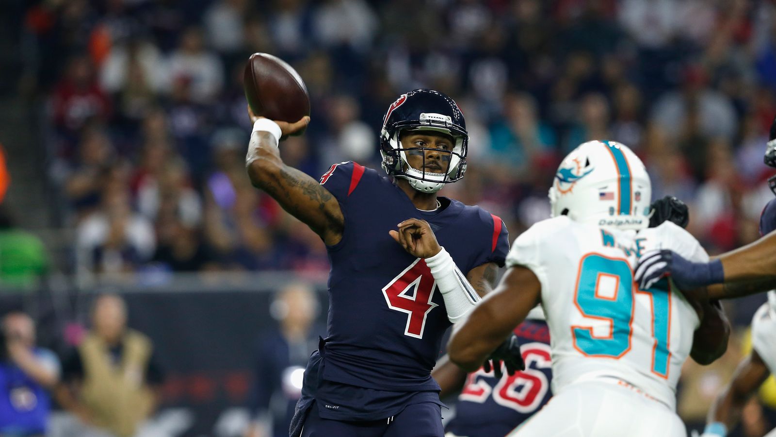 Miami Dolphins 23-42 Houston Texans: Deshaun Watson Throws Five 