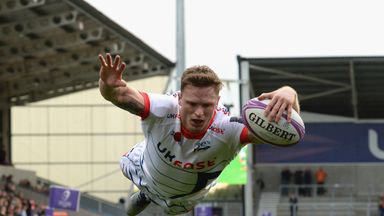 Chris Ashton scored a hat-trick against Connacht on his Sale Sharks debut