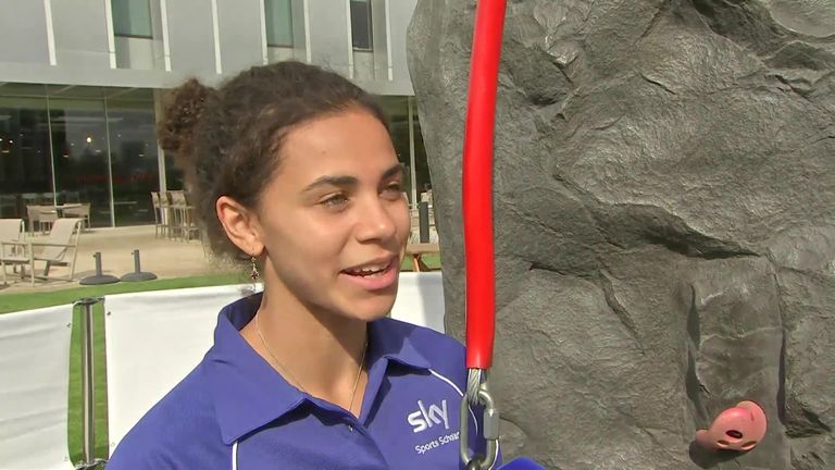 Molly on her injury comeback and shows off her skills on Sky's special wall!
