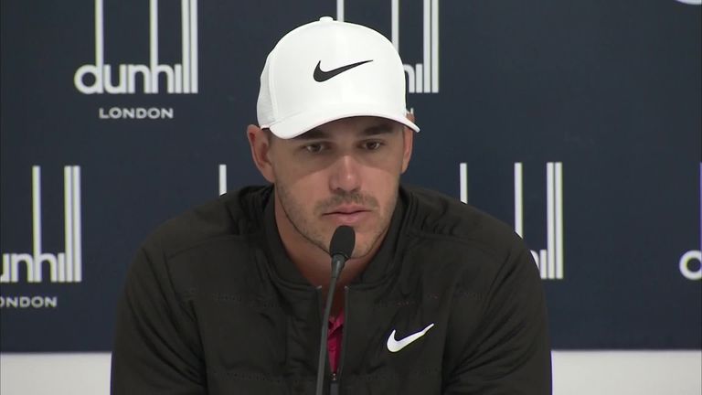 Brooks Koepka says he is 'heartbroken' after learning that a spectator struck by one of his tee shots during the Ryder Cup had been blinded in one eye. 