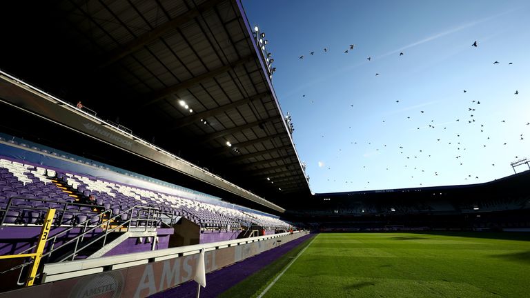 Financial fraud centred on two agents who had contacts with many of the leading clubs, including Anderlecht (pictured), Club Brugge and Standard Liege