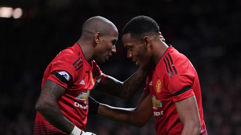Anthony Martial has scored four goals in his last three Premier League games