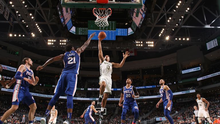 Highlights of the Philadelphia 76ers' trip to the Milwaukee Bucks in week two of the NBA.