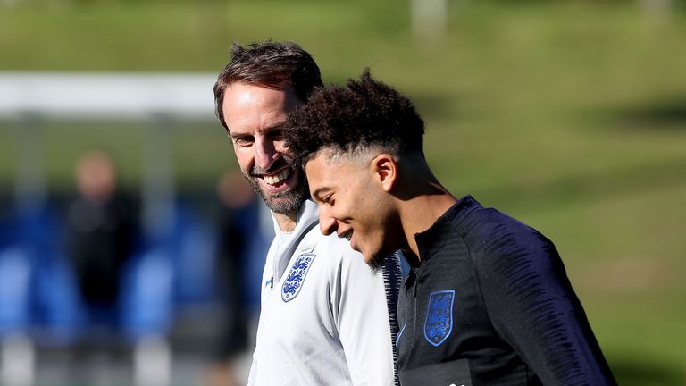 Jadon Sancho has impressed since his first senior call-up