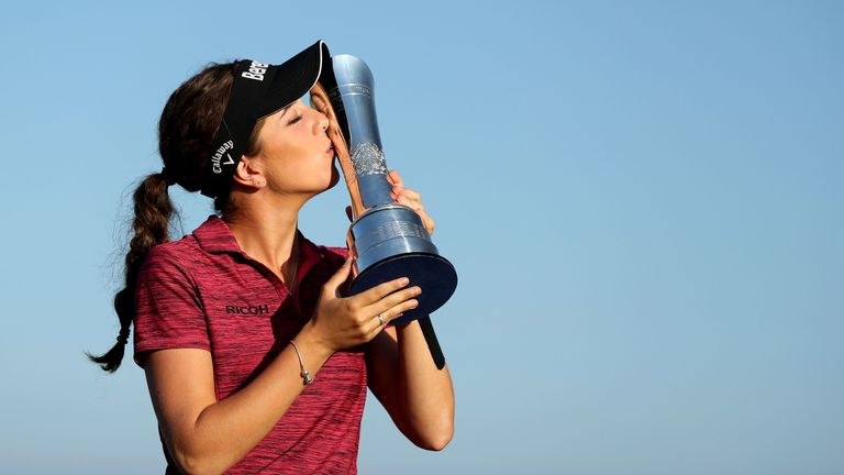 Hall claimed a two-shot victory to win her maiden professional title