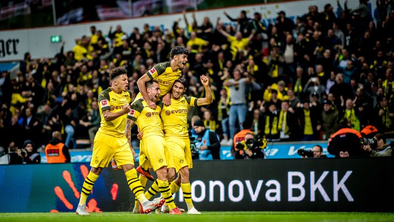 Jadon Sancho has helped Borussia Dortmund to the top of the Bundesliga