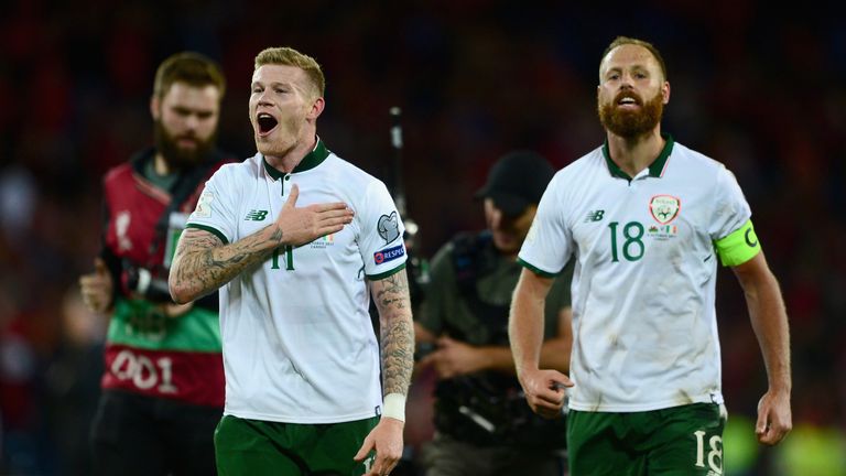 James McClean is happy to see Arter back in the Ireland fold