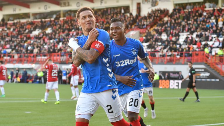 Rangers captain James Tavernier has notched up eight goals and eight assists so far this season