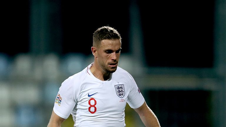 Jordan Henderson played in England's 0-0 draw against Croatia but misses the Spain game through suspension