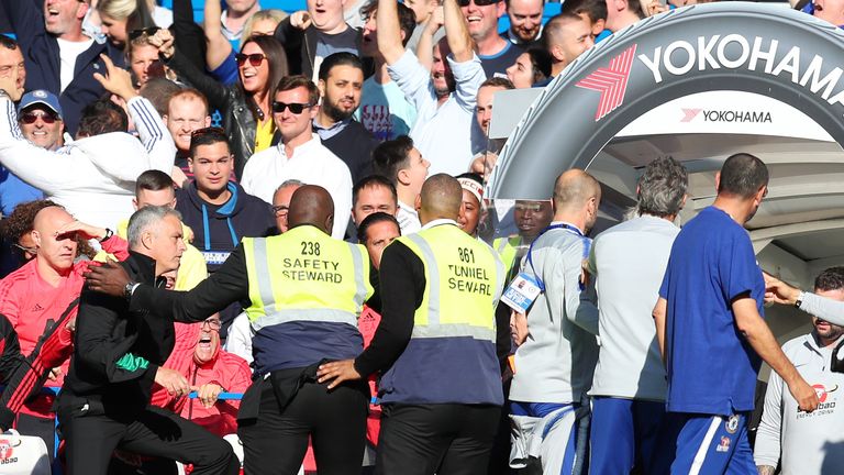 Marco Ianni confronted Jose Mourinho after late Chelsea equaliser