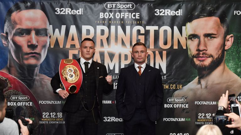 Warrington and Frampton meet in Manchester on December 22