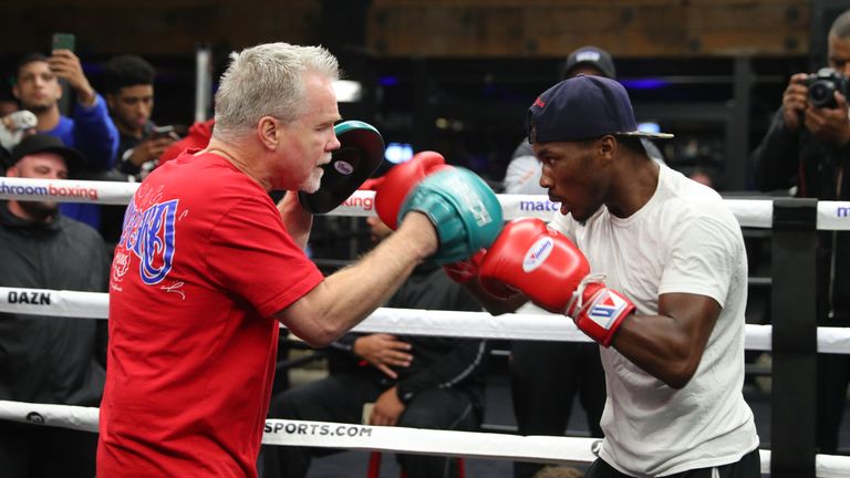Toka Kahn Clary works with legendary trainer Freddie Roach