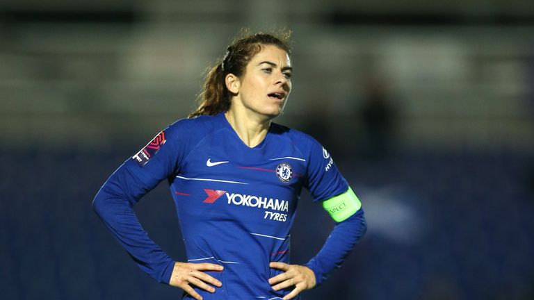 Karen Carney, durante un partido con el Chelsea.