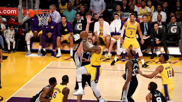 Highlights of the San Antonio Spurs' dramatic overtime victory over LeBron James' Los Angeles Lakers