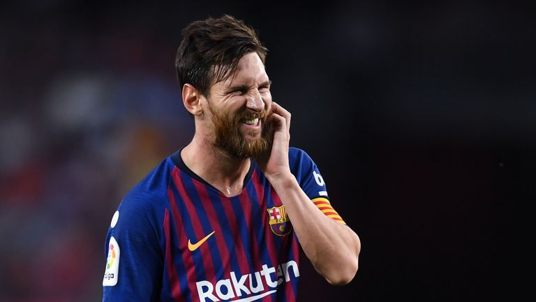 Lionel Messi could be out for Wednesday's match against Real Madrid