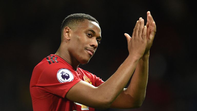 Manchester United's Anthony Martial has been named in the France squad