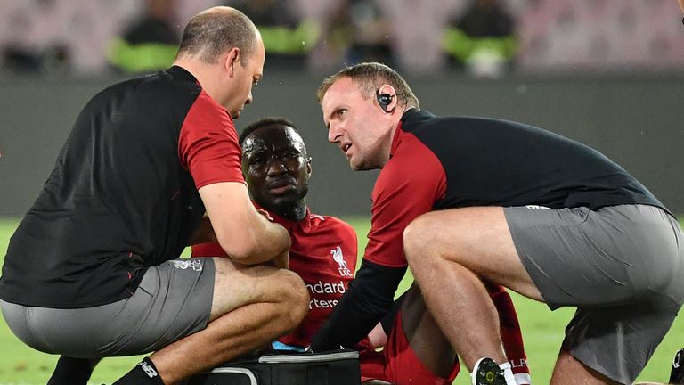 Liverpool have confirmed Naby Keita is 'fine' after going off in Naples