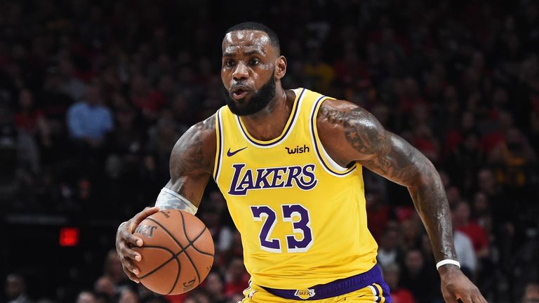 LeBron James made an impressive debut for the Los Angeles Lakers, despite their defeat in their season opener against Portland