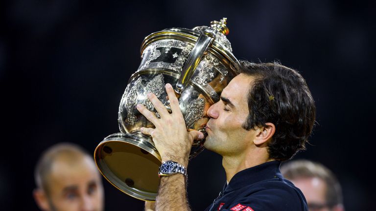 Roger Federer won his 99th ATP title in Basel 