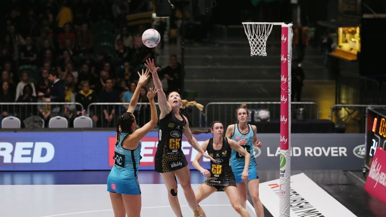 Defender Sam May has won two back-to-back Superleague titles with Wasps netball