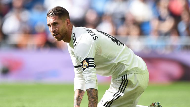 Ramos has a club-record 25 red cards across all competitions for Real Madrid