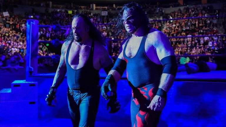 The Undertaker and Kane were reunited on Raw - and left Shawn Michaels and Triple H down and out