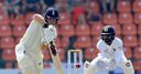 Burns' first fifty puts England ahead