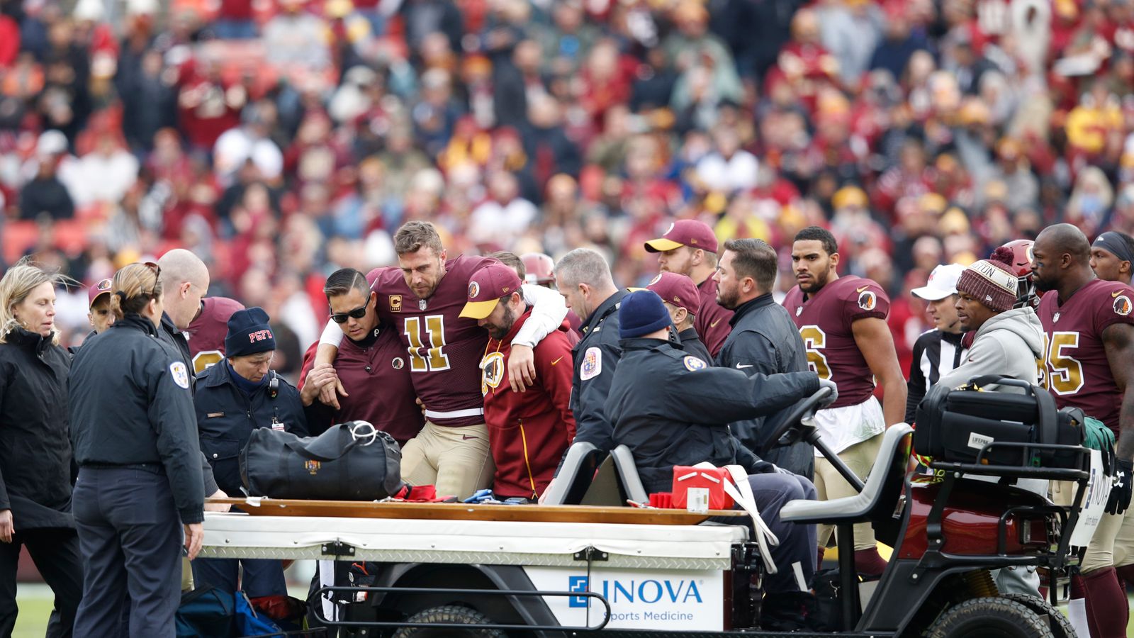 NFL: Redskins ask for privacy amid reports of Alex Smith's complications  from surgery to repair broken leg - Los Angeles Times