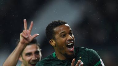 Borussia Mochengladbach striker Alassane Plea was on target