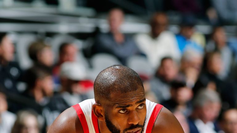 Chris Paul shows his concern during another Houston loss