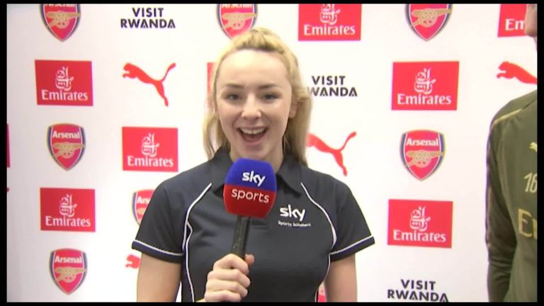 Ellen Keane is a SSN reporter for the day and interviews Irish compatriot and footballer Louise Quinn