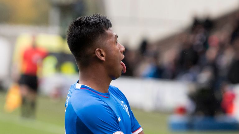 Alfredo Morelos was struck by a coin three days after Lennon following his winner for Rangers at St Mirren