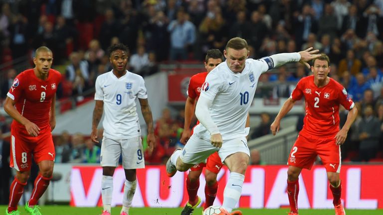 Rooney breaks Sir Bobby Charlton's England goalscoring record against Switzerland September 2015