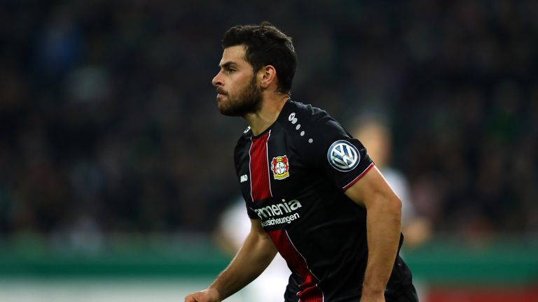 Kevin Volland scored both goals for Bayer Leverkusen