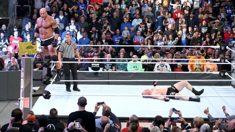 Goldberg shocked the world by beating Brock Lesnar in short order at Survivor Series 2016