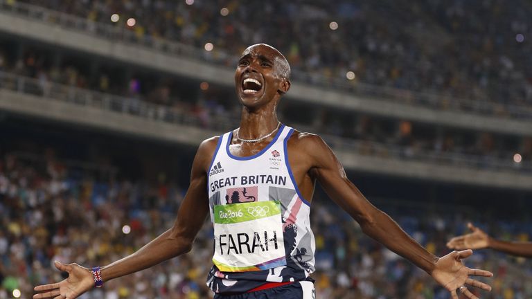 Farah has four Olympic gold medals