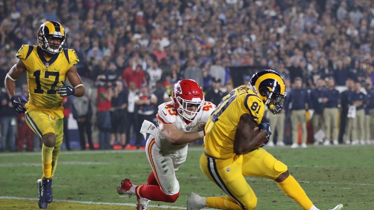 Watch every touchdown from the record-breaking game between Chiefs and Rams as they racked up 105 points between them.