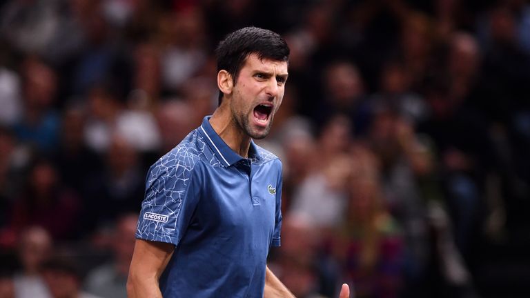 Djokovic struggled to cope with Khachanov's power from the baseline