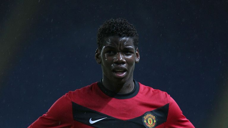 Pogba had a three-eyed spell at Manchester United from 2009 to 2012