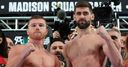 Canelo comes in lighter than Rocky