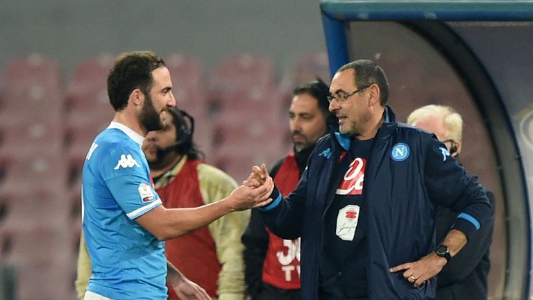 Image result for sarri and higuain